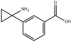 3-(1-AMINOCYCLOPROPYL)BENZOIC ACID Struktur