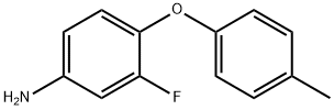 3-FLUORO-4-(4-METHYLPHENOXY)ANILINE Struktur