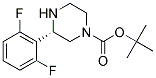 (S)-3-(2,6-DIFLUORO-PHENYL)-PIPERAZINE-1-CARBOXYLIC ACID TERT-BUTYL ESTER Struktur