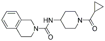 N-[1-(CYCLOPROPYLCARBONYL)PIPERIDIN-4-YL]-3,4-DIHYDROISOQUINOLINE-2(1H)-CARBOXAMIDE Struktur