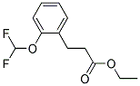 3-(2-DIFLUOROMETHOXY-PHENYL)-PROPIONIC ACID ETHYL ESTER Struktur