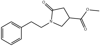 METHYL 5-OXO-1-(2-PHENYLETHYL)PYRROLIDINE-3-CARBOXYLATE Struktur