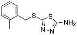 5-((2-METHYLBENZYL)THIO)-1,3,4-THIADIAZOL-2-AMINE Struktur