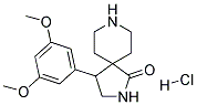 4-(3,5-DIMETHOXYPHENYL)-2,8-DIAZASPIRO[4.5]DECAN-1-ONE HYDROCHLORIDE Struktur