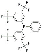 BIS(3,5-DITRIFLUOROMETHYLPHENYL)PHENYLPHOSPHINE Struktur