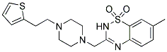 7-METHYL-3-((4-[2-(2-THIENYL)ETHYL]PIPERAZIN-1-YL)METHYL)-2H-1,2,4-BENZOTHIADIAZINE 1,1-DIOXIDE Struktur