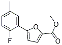 5-(2-FLUORO-5-METHYLPHENYL)FURAN-2-CARBOXYLIC ACID METHYL ESTER Struktur