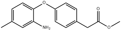 METHYL 2-[4-(2-AMINO-4-METHYLPHENOXY)PHENYL]-ACETATE Struktur