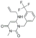 6-(ALLYLAMINO)-3-METHYL-1-[3-(TRIFLUOROMETHYL)BENZYL]PYRIMIDINE-2,4(1H,3H)-DIONE Struktur