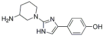 4-[2-(3-AMINOPIPERIDIN-1-YL)IMIDAZOL-4-YL]PHENOL Struktur