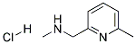 6-METHYL-2-PICOLYL-METHYLAMINE HYDROCHLORIDE Struktur