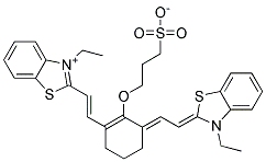 3-[(2-[(E)-2-(3-ETHYL-1,3-BENZOTHIAZOL-3-IUM-2-YL)ETHENYL]-6-((E)-2-[3-ETHYL-1,3-BENZOTHIAZOL-2(3H)-YLIDENE]ETHYLIDENE)-4-METHYL-1-CYCLOHEXEN-1-YL)OXY]-1-PROPANESULFONATE