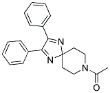 8-ACETYL-2,3-DIPHENYL-1,4,8-TRIAZASPIRO[4.5]DECA-1,3-DIENE Struktur