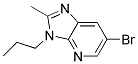 6-BROMO-2-METHYL-3-PROPYL-3H-IMIDAZO[4,5-B]PYRIDINE Struktur