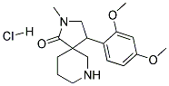 4-(2,4-DIMETHOXYPHENYL)-2-METHYL-2,7-DIAZASPIRO[4.5]DECAN-1-ONE HYDROCHLORIDE Struktur