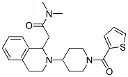 N,N-DIMETHYL-2-(2-[1-(2-THIENYLCARBONYL)PIPERIDIN-4-YL]-1,2,3,4-TETRAHYDROISOQUINOLIN-1-YL)ACETAMIDE Struktur