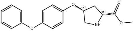 METHYL (2S,4S)-4-(4-PHENOXYPHENOXY)-2-PYRROLIDINECARBOXYLATE Struktur