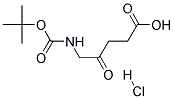 N-T-BUTYLOXY CARBONYL 5-AMINOLEVULINIC ACID HYDROCHLORIDE Struktur