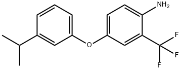 4-(3-ISOPROPYLPHENOXY)-2-(TRIFLUOROMETHYL)ANILINE Struktur