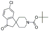 TERT-BUTYL 6-CHLORO-3-OXO-2,3-DIHYDROSPIRO[INDENE-1,4'-PIPERIDINE]-1'-CARBOXYLATE Struktur