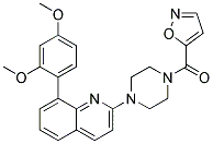 8-(2,4-DIMETHOXYPHENYL)-2-[4-(ISOXAZOL-5-YLCARBONYL)PIPERAZIN-1-YL]QUINOLINE Struktur