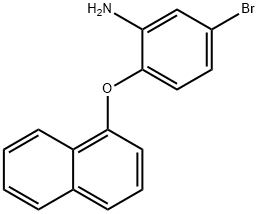 5-BROMO-2-(1-NAPHTHYLOXY)ANILINE Struktur