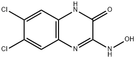 6,7-DICHLORO-1,4-DIHYDRO-2,3-QUINOXALINEDIONE 2-OXIME Struktur