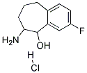 6-AMINO-3-FLUORO-6,7,8,9-TETRAHYDRO-5H-BENZOCYCLOHEPTEN-5-OL HYDROCHLORIDE Struktur