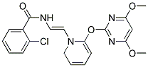 N-[1-AZA-2-[2-[(4,6-DIMETHOXYPYRIMIDIN-2-YL)OXY]PHENYL]ETHENYL]-2-CHLOROBENZAMIDE Struktur