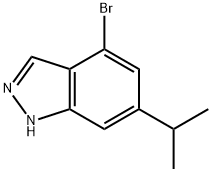 4-BROMO-6-ISOPROPYL (1H)INDAZOLE Struktur