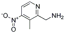 C-(3-METHYL-4-NITRO-PYRIDIN-2-YL)-METHYLAMINE Struktur