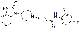 N-(2,4-DIFLUOROPHENYL)-3-[4-(2-OXO-2,3-DIHYDRO-1H-BENZIMIDAZOL-1-YL)PIPERIDIN-1-YL]AZETIDINE-1-CARBOXAMIDE Struktur