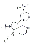 2-TERT-BUTYL-4-(3-(TRIFLUOROMETHYL)PHENYL)-2,7-DIAZASPIRO[4.5]DECAN-1-ONE HYDROCHLORIDE Struktur