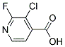 3-CHLORO-2-FLUORO-ISONICOTINIC ACID Struktur