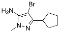 4-BROMO-5-CYCLOPENTYL-2-METHYL-2H-PYRAZOL-3-YLAMINE Struktur