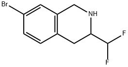 7-BROMO-3-DIFLUOROMETHYL-1,2,3,4-TETRAHYDRO-ISOQUINOLINE Struktur