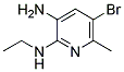 5-BROMO-N2-ETHYL-6-METHYL-PYRIDINE-2,3-DIAMINE Struktur