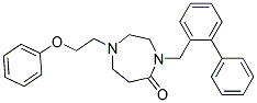 4-(BIPHENYL-2-YLMETHYL)-1-(2-PHENOXYETHYL)-1,4-DIAZEPAN-5-ONE Struktur