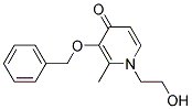 3-BENZYLOXY-1-(2-HYDROXY-ETHYL)-2-METHYL-1H-PYRIDIN-4-ONE Struktur