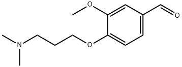 4-(3-DIMETHYLAMINO-PROPOXY)-3-METHOXY-BENZALDEHYDE Struktur