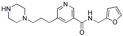 N-(2-FURYLMETHYL)-5-(3-PIPERAZIN-1-YLPROPYL)NICOTINAMIDE Struktur