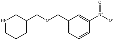 3-([(3-NITROBENZYL)OXY]METHYL)PIPERIDINE Struktur