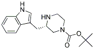 (S)-3-(1H-INDOL-3-YLMETHYL)-PIPERAZINE-1-CARBOXYLIC ACID TERT-BUTYL ESTER Struktur