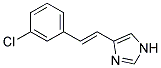 4-[2-(3-CHLORO-PHENYL)-VINYL]-1H-IMIDAZOLE Struktur