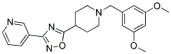 3-(5-[1-(3,5-DIMETHOXYBENZYL)PIPERIDIN-4-YL]-1,2,4-OXADIAZOL-3-YL)PYRIDINE Struktur