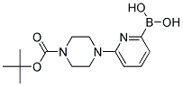 6-(4-(TERT-BUTOXYCARBONYL)PIPERAZIN-1-YL)PYRIDIN-2-YL-2-BORONIC ACID Struktur