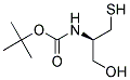 ((R)-2-HYDROXY-1-MERCAPTOMETHYL-ETHYL)-CARBAMIC ACID TERT-BUTYL ESTER Struktur