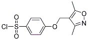 4-[(3,5-DIMETHYLISOXAZOL-4-YL)METHOXY]BENZENESULFONYL CHLORIDE Struktur