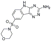 8-(MORPHOLIN-4-YLSULFONYL)-5H-[1,2,4]TRIAZINO[5,6-B]INDOL-3-AMINE Struktur