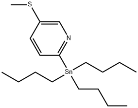 2-METHYLTHIO-5-(TRIBUTYLSTANNYL)PYRIDINE Struktur